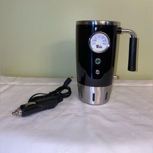 Tech Tools Retro Heated Travel Mug with Temperature Gauge